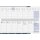 Tischkalender ac 2027 quer, 30,7 x 10,5 cm, 112 Seiten, 1W/2S, Kunstleder, schwarz