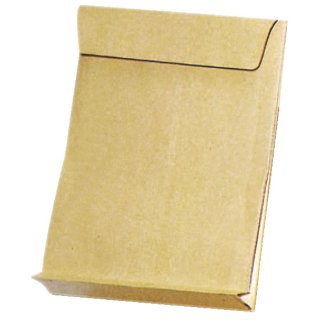 Faltentaschen E4,ohne Fenster,mit 40 mm-Falte  Klotzboden,140 g/qm,braun,100 Stk