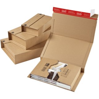 Klassische Versandverpackung zum Wickeln 217x155x60 mm (A5), braun