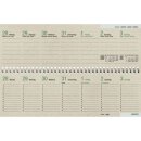 Tischkalender Querkalender 2027, 32 x 10,5 cm, 1W/2S,...