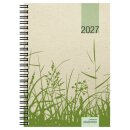 Spiralbuchkalender 2027, 13,7 x 19,6 cm, 1W/2S