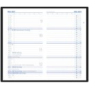 Taschenkalender 2027, 9,5 x 16 cm, 1M/2S, schwarz ZETTLER...