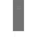 Vormerkkalender 2027, 10,5 x 29,5 cm, 1T/1S, grau/blau...