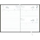 Buchkalender 2027, A5, 1T/1S, Kunststoff, schwarz ZETTLER...