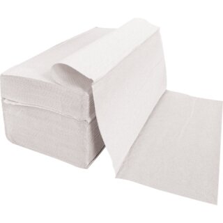 Handtuchpapier,Falthandtuch, 23 x 21 cm, Falzung V-Falz/ZZ-Falz, 2-lagig, naturweiß, 16 Pack à 200 Blatt