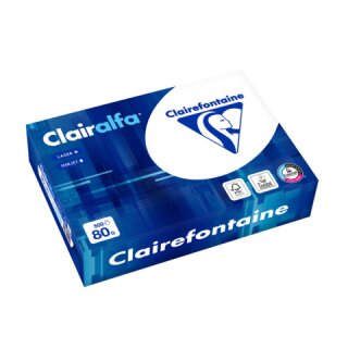 Kopierpapier Clairalfa A, 80g 500 Blatt 171 CIE, weiß CLAIREFONTAINE 1910C