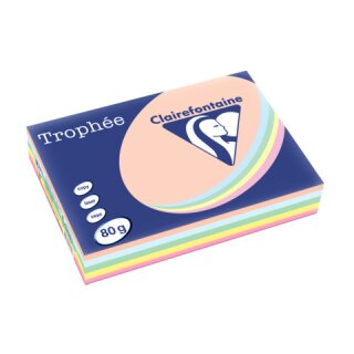 Kopierpapier Trophee A4 80g pastell sort