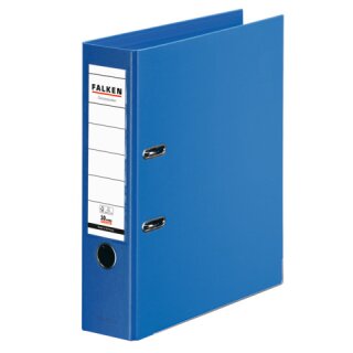 Ordner PP S80 80mm blau mit Wechselfenster