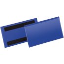 Kennzeichnungstasche-magnetisch,150x67 mm,PP,dokumentenecht,dunkelblau,50 Stk
