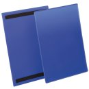 Kennzeichnungstasche-magnetisch,A4 hoch,PP,dokumentenecht,dunkelblau,50 Stk