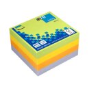 Haftnotizblock Spring, 75 x 75 mm, 4 x 100 Blatt