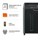 Aktenvernichter 425HS, Partikelschnitt 1 x 5 mm, P7, 10 Blatt, schwarz FELLOWES 100063597