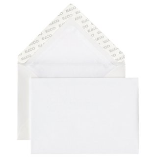 Briefumschlag Prestige - C6, 25 Stück, weiß, mit Wasserzeichen, haftklebend