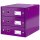 Leitz Schubladenbox WOW Click &amp; Store - 3 Laden, violett