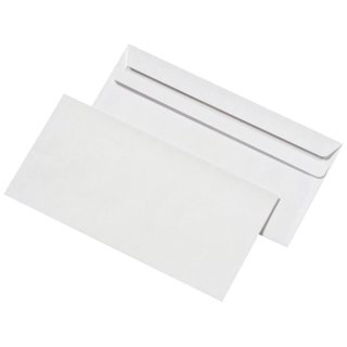 Briefumschläge DIN lang (220x110 mm),ohne Fenster,selbstkl.,72 g/qm,1.000 Stk