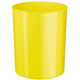 Papierkorb i-Line - 13 Liter, hochglänzend, rund, New Colours gelb
