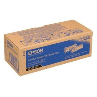 EPSON TONER FÜR ACULASER C2900 C2900N BLACK DOPPELPACK, Kapazität: 2X3000