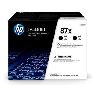 HP DRUCKKASSETTE SCHWARZ 87X LJ Pro M506/M527 HC DOPPELPACK, Kapazität: 2X18.0