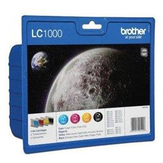 BROTHER LC1000 VALUE PACK CMYB #LC1000VALBPDR SORMATIC AM, Kapazität: 500BK/