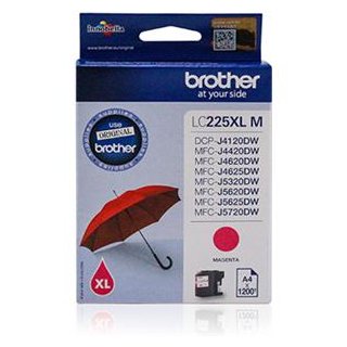 BROTHER LC225XLM TINTE #LC225XLM MAGENTA, Kapazität: 1200