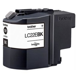 BROTHER LC-22EBK TINTE BLACK 2400 SEITEN LC-22EBK, Kapazität: 2400