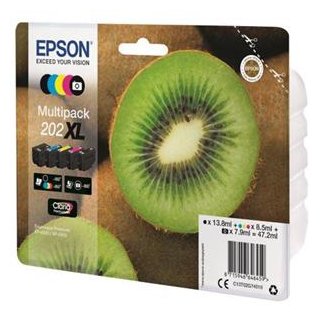 EPSON CLARIA PREMIUM INK 202XL 5-COLOUR-MULTIPACK EXPRESSION, Kapazität: 47,2ML