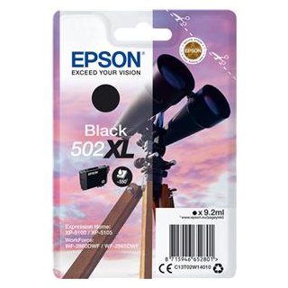 EPSON EXPRESSION HOME INK 502 XL WORKFORCE BLACK, Kapazität: 9,2ML