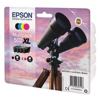 EPSON EXPRESSION HOME INK 502 XL 4-COLOUR-MULTIPACK C/M/Y/K, Kapazität: 28,4ML