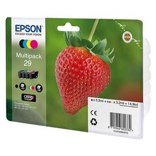 EPSON CLARIA HOME INK 29 4-COLOUR-MULTIPACK C/M/Y/K, Kapazität: 5,3+3X