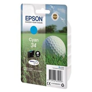 EPSON DURABRITE ULTRA INK 34 CYAN 4,2ml, Kapazität: 4,2ML