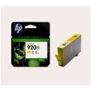 HP 920XL TINTENPATRONE YELLOW 700 SEITEN, Kapazität:...