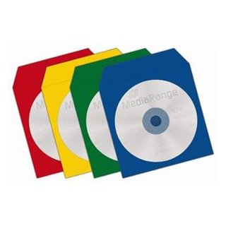 CD/DVD Papersleeves Color(100) MediaRange Leerhüllen, Kapazität: LEER