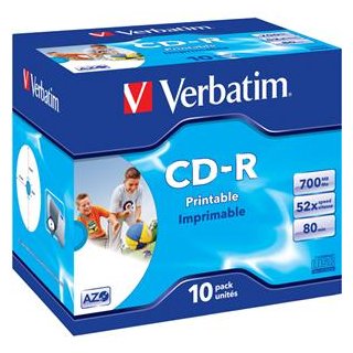 CD-R 700MB IW JC(10) Verbatim CD-R, Kapazität: 700MB