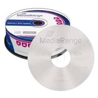 MediaRange CD-R 700MB 80min 52x speed, Cake 25