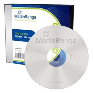 DVD-R 4,7GB 16x SL(5) MediaRange DVD-R, Kapazität: 4,7GB