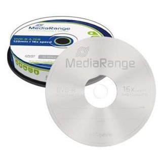 DVD-R 4,7GB 16x(10) MediaRange DVD-R Cake, Kapazität: 4,7GB