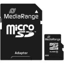 mSDHC 4GB Class10 + Adapter MediaRange Speicherkarte,...