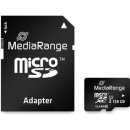 mSDXC 128GB Class10 + Adapter MediaRange Speicherkarte, Kapazität: 128GB