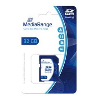 SDHC 32GB Class10 MediaRange Speicherkarte, Kapazität: 32GB