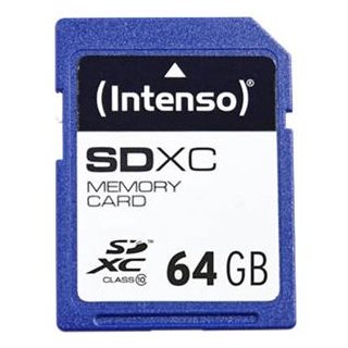 SDXC 64GB Class10 INTENSO SPEICHERKARTE 3411490, Kapazität: 64GB