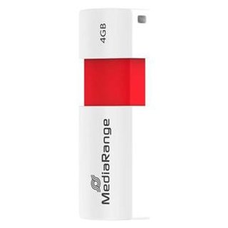 Flash Drive 4GB red MediaRange USB2.0 Stick, Kapazität: 4GB