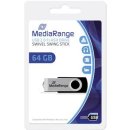 Flash Drive 64GB MediaRange USB2.0 Stick, Kapazit&auml;t:...
