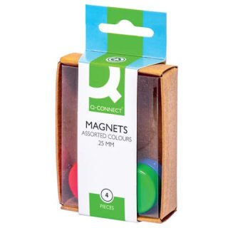 Magnet, Ø24mm, 4 Stück, sortiert