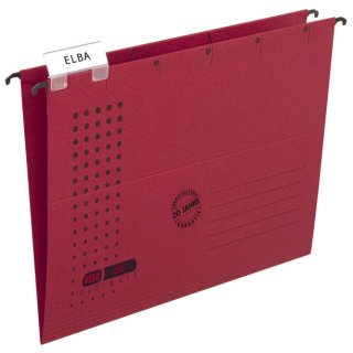 Hängemappe chic - Karton (RC), 230 g/qm, A4, rot