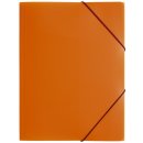 Gummizugmappe Lucy Colours - A4, PP, orange  transluzent