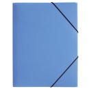 Gummizugmappe Lucy Colours - A3, PP, hellblau  transluzent