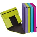 Heftbox Trend - A4, PP, 4 farbig sortiert, Gummizug