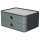 SMART-BOX ALLISON Schubladenbox - stapelbar, 2 Laden, granit grau