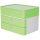 SMART-BOX PLUS ALLISON Schubladen/-Utensilienbox  stapelbar, 2 Lad  w&szlig;/gn