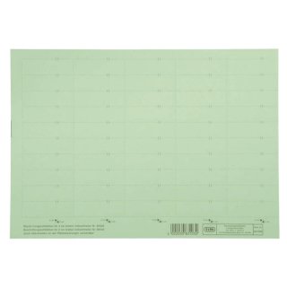 vertic® Beschriftungsschild für Registratur, 58 x 18 mm, grün, 50 Stück